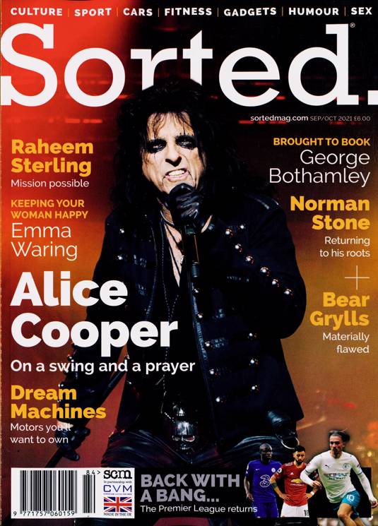 Sorted Magazine September 2021 Alice Cooper Cover
