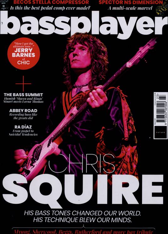 Bass Player UK magazine #423 2022 Chris Squire Yes (USA Only)