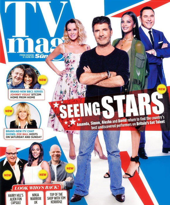 SUN TV Magazine 04/2018 ALESHA DIXON Amanda Holden JUDGE ROBERT RINDER