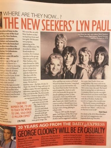 UK SATURDAY Magazine 01/2018 GERI HALLIWELL Lyn Paul THE NEW SEEKERS Sian Welby