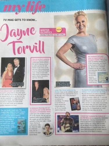 UK Sun TV Magazine FEB 2018: TROJAN WAR Louis Hunter JAYNE TORVILL Bella Hayne