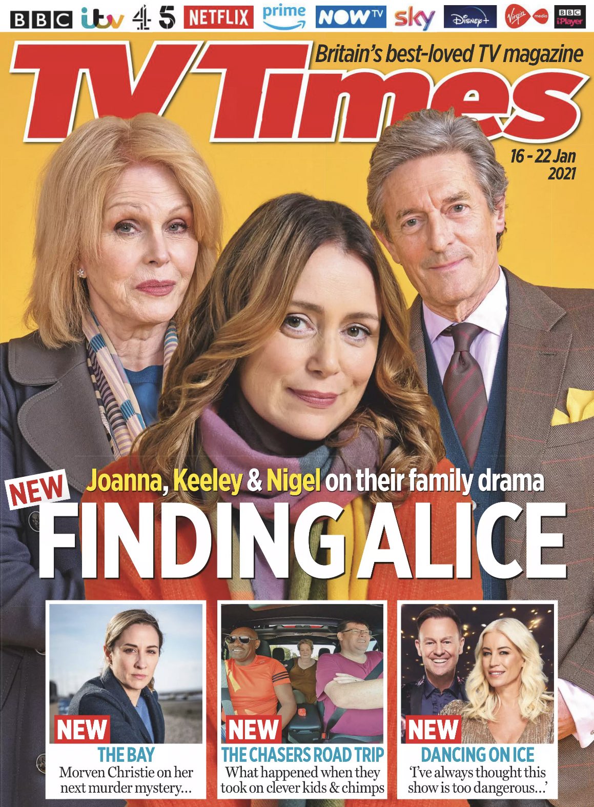 TV Times Magazine 16 Jan 2021 Keeley Hawes Joanna Lumley