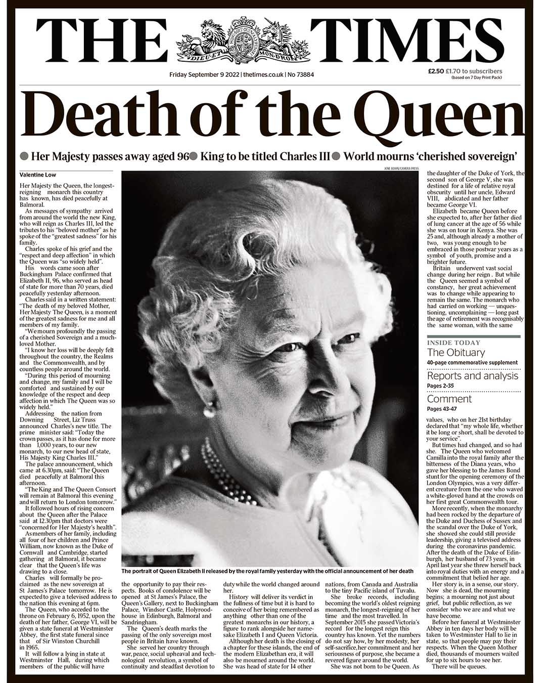 King George VI Dies; Elizabeth Becomes Queen of England