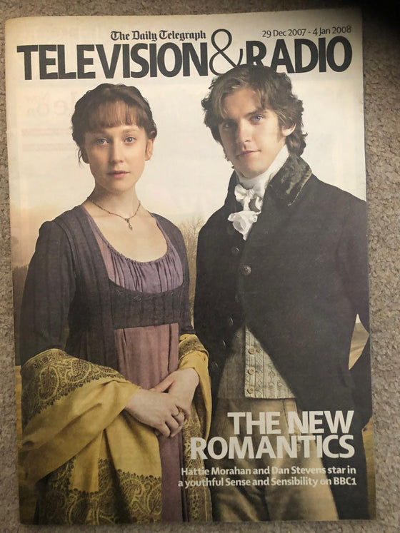 Television & Radio Magazine 29 Dec 2007 Dan Stevens Cover