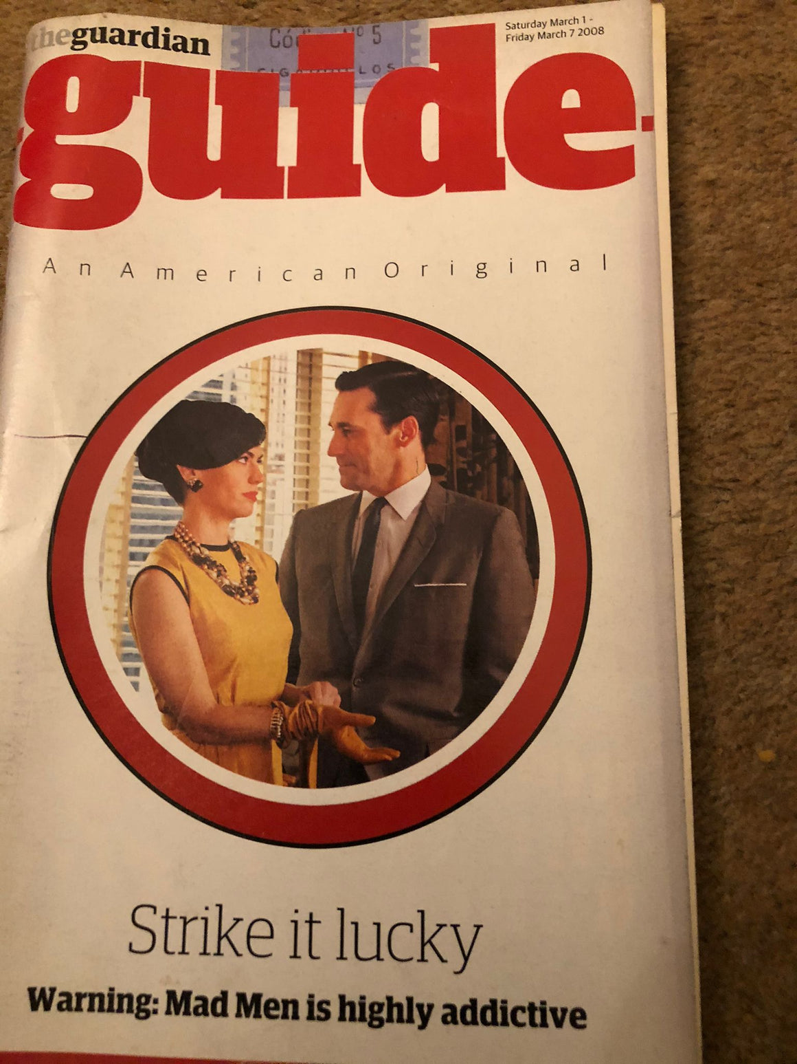 GUIDE Mag 01/03/2008 MAD MEN JOHN HAMM