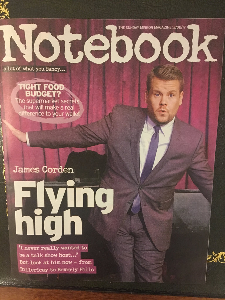 UK Notebook magazine 13 August 2017 Aaron Paul James Corden