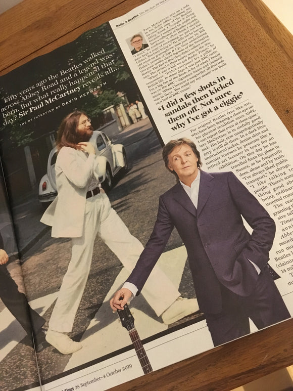 Radio Times Magazine 28 Sept 2019: THE BEATLES - ABBEY ROAD - 50 YEARS ON