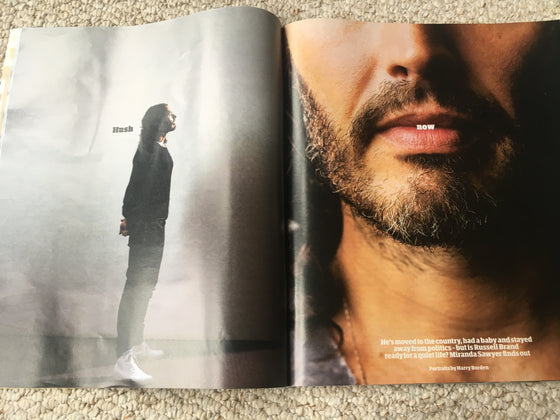 UK Guardian Weekend Magazine 2nd September 2017 - Russell Brand Exclusive Interview