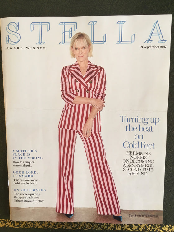 UK STELLA magazine - September 2017 Hermione Norris Photo Cover Interview