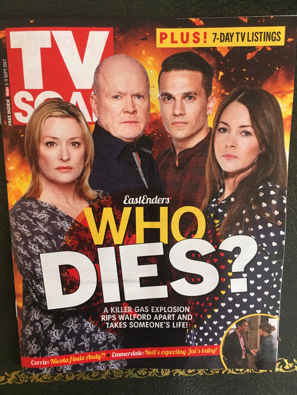 TV Soap Magazine 3 Sept 2017 Lacey Turner Eastenders Leon Ockenden Chris Bisson