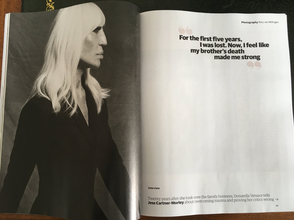 UK Guardian Fashion Magazine September 2017 - Donatella Versace Paul Hameline