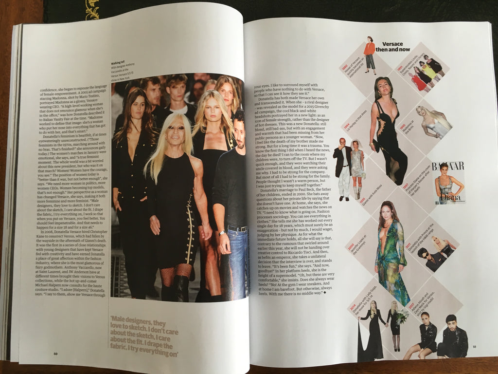 UK Guardian Fashion Magazine September 2017 - Donatella Versace Paul Hameline