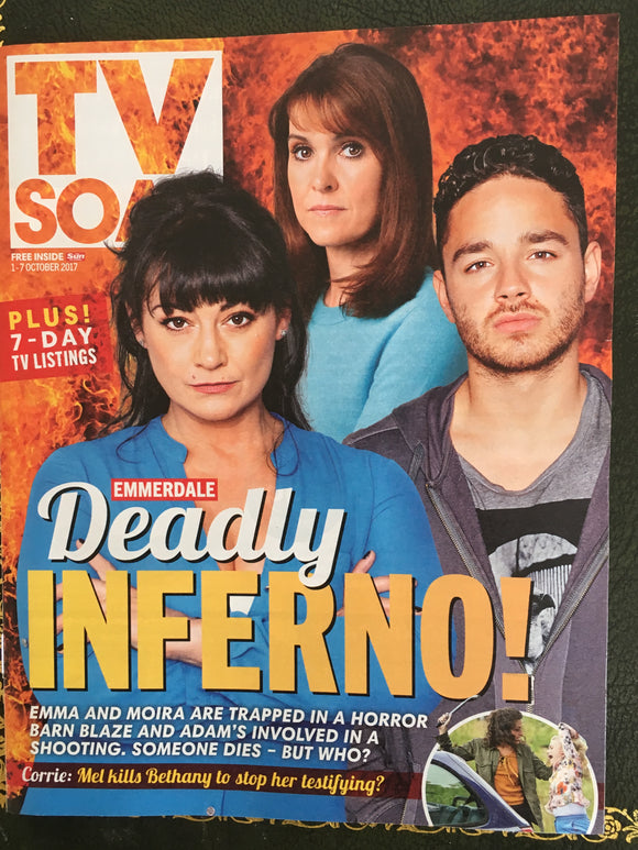 TV Soap Magazine 1 October 2017 Adam Thomas Natalie J Robbs Gillian Kearney