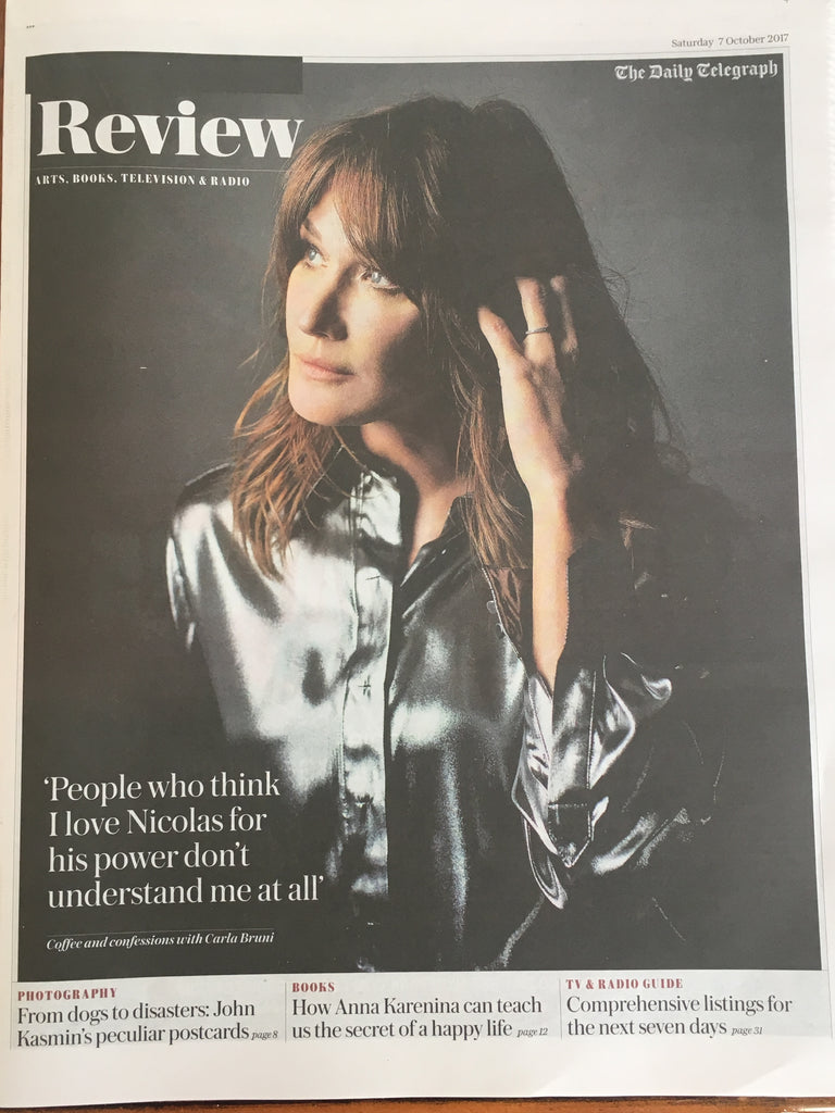 UK Telegraph Review 7 October 2017 Carla Bruni UK Cover Interview