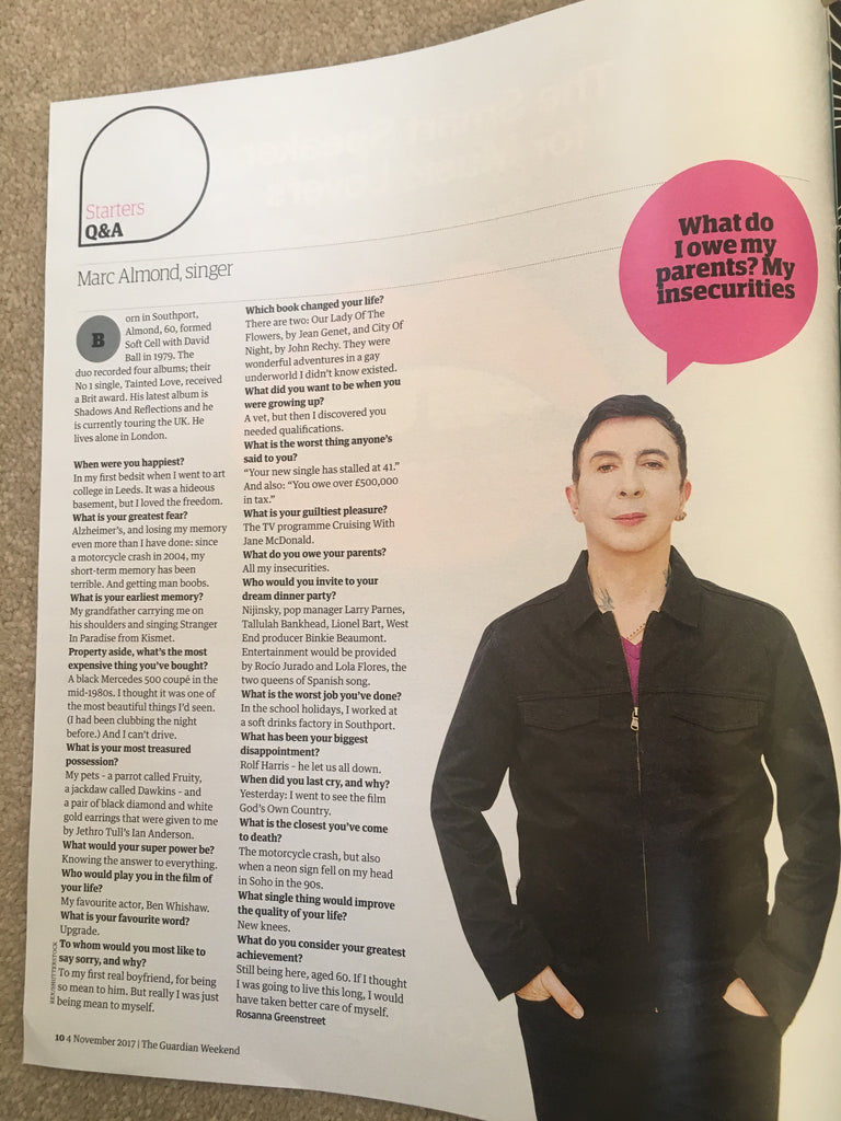 Guardian Weekend Magazine 4 November 2017 Susanna Reid Marc Almond