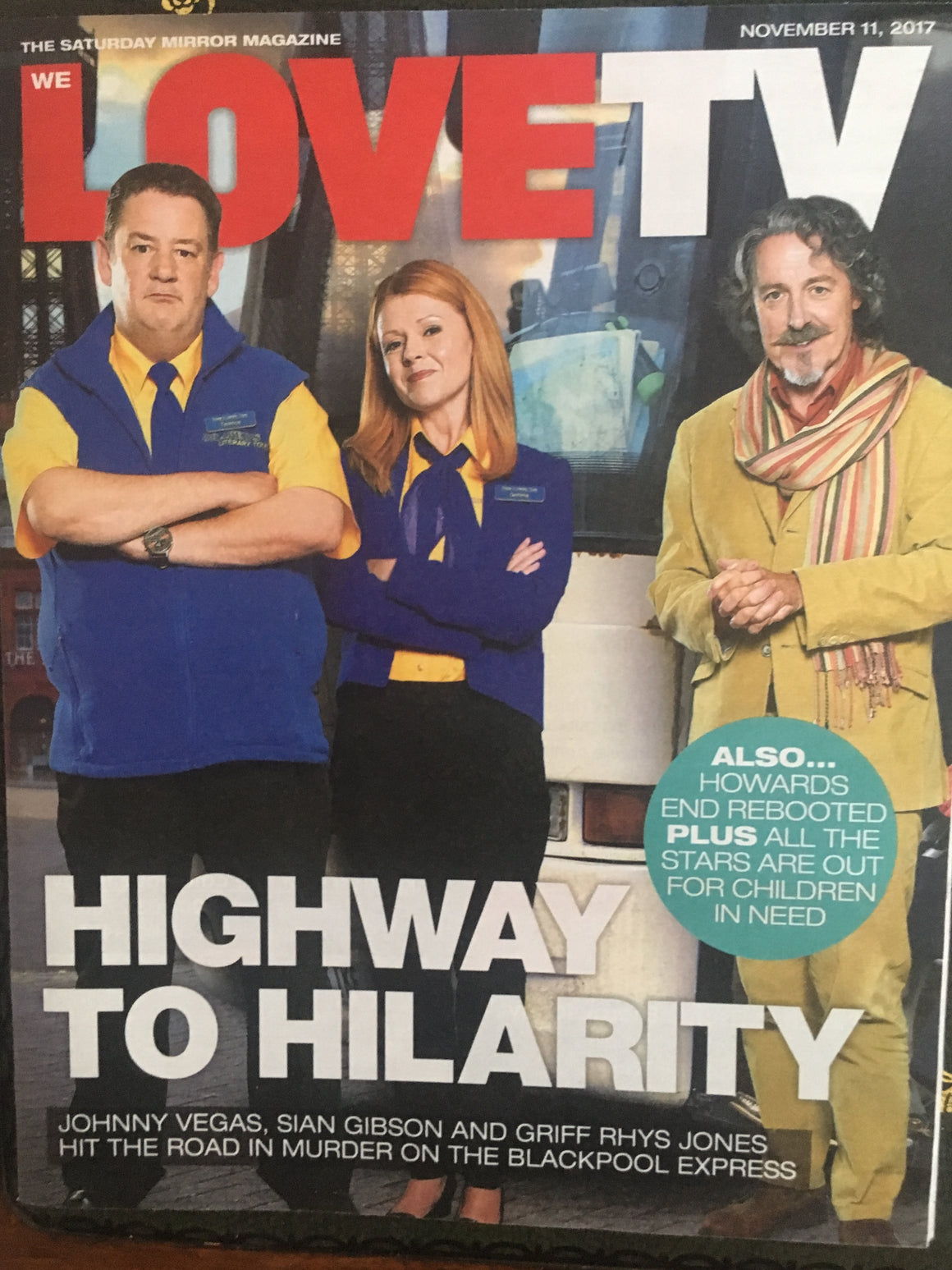 UK Love TV Magazine November 11 2017 Sian Gibson Jon Berthnal Griff Rhys Jones