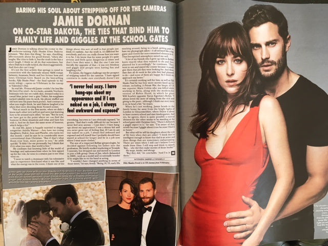 UK Hello! Magazine February 2018 Jamie Dornan Fifty Shades Freed Interview