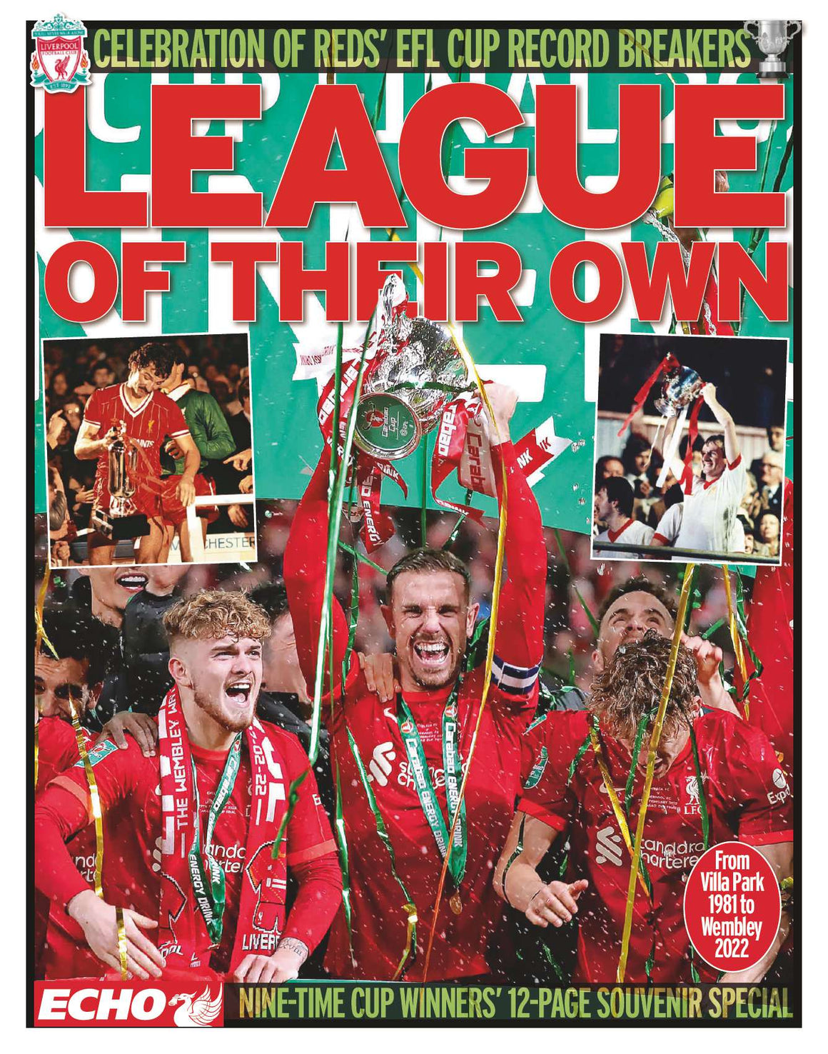 Liverpool Echo 5th March - CARABAO CUP WINNERS 2022 - LIVERPOOL VS CHELSEA