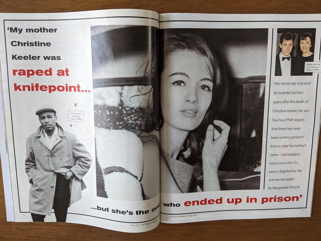 TELEGRAPH magazine 8 May 2021 CHRISTINE KEELER FEATURE