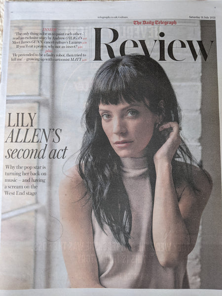 LILY ALLEN rare UK Telegraph Review supplement July 2021 - SURANNE JON ...