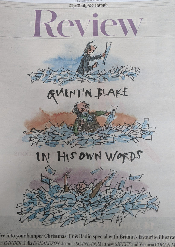 TELEGRAPH REVIEW 18/12/2021 QUENTIN BLAKE Joanna Scanlan