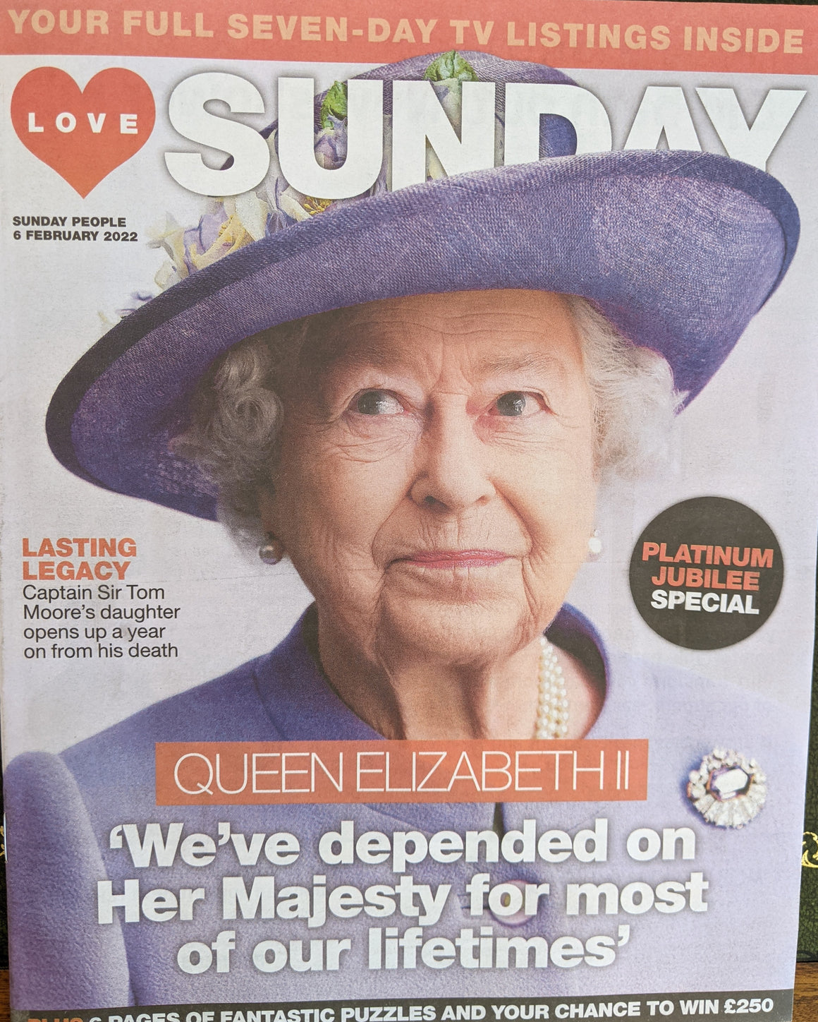 LOVE SUNDAY UK MAGAZINE QUEEN ELIZABETH II PLATINUM JUBILEE SPECIAL - FEB 2022