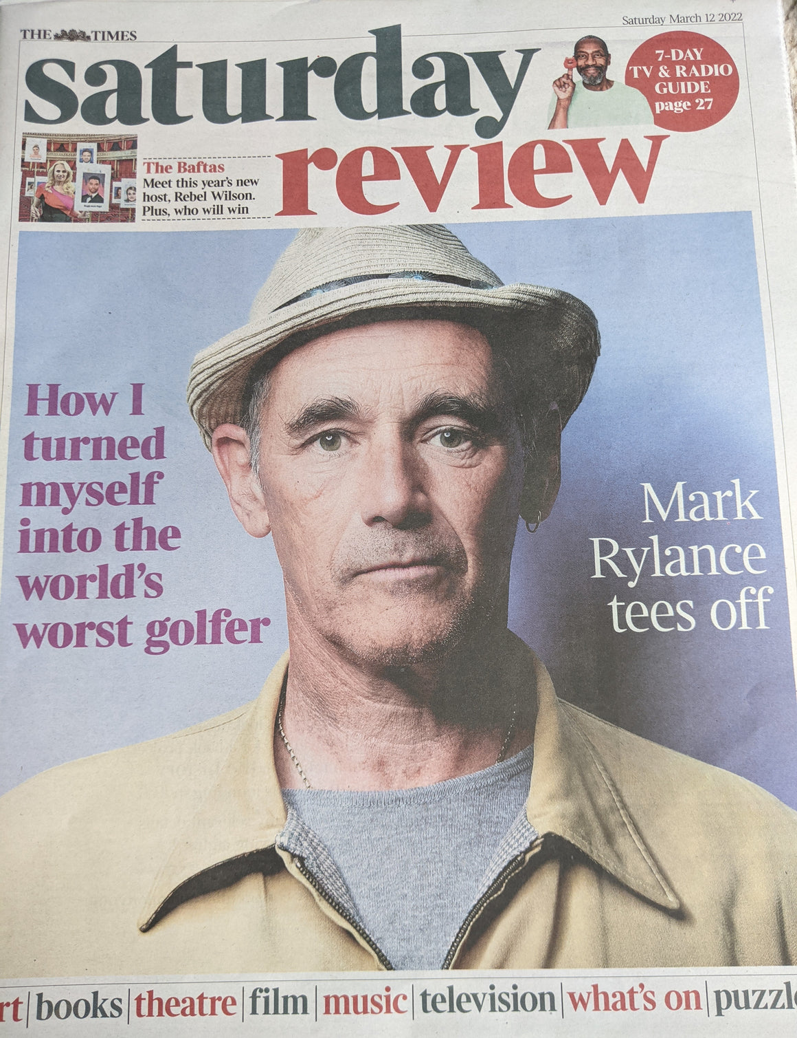 Mark Rylance The Phantom Of The Open Interview TIMES REVIEW 13th March 2022