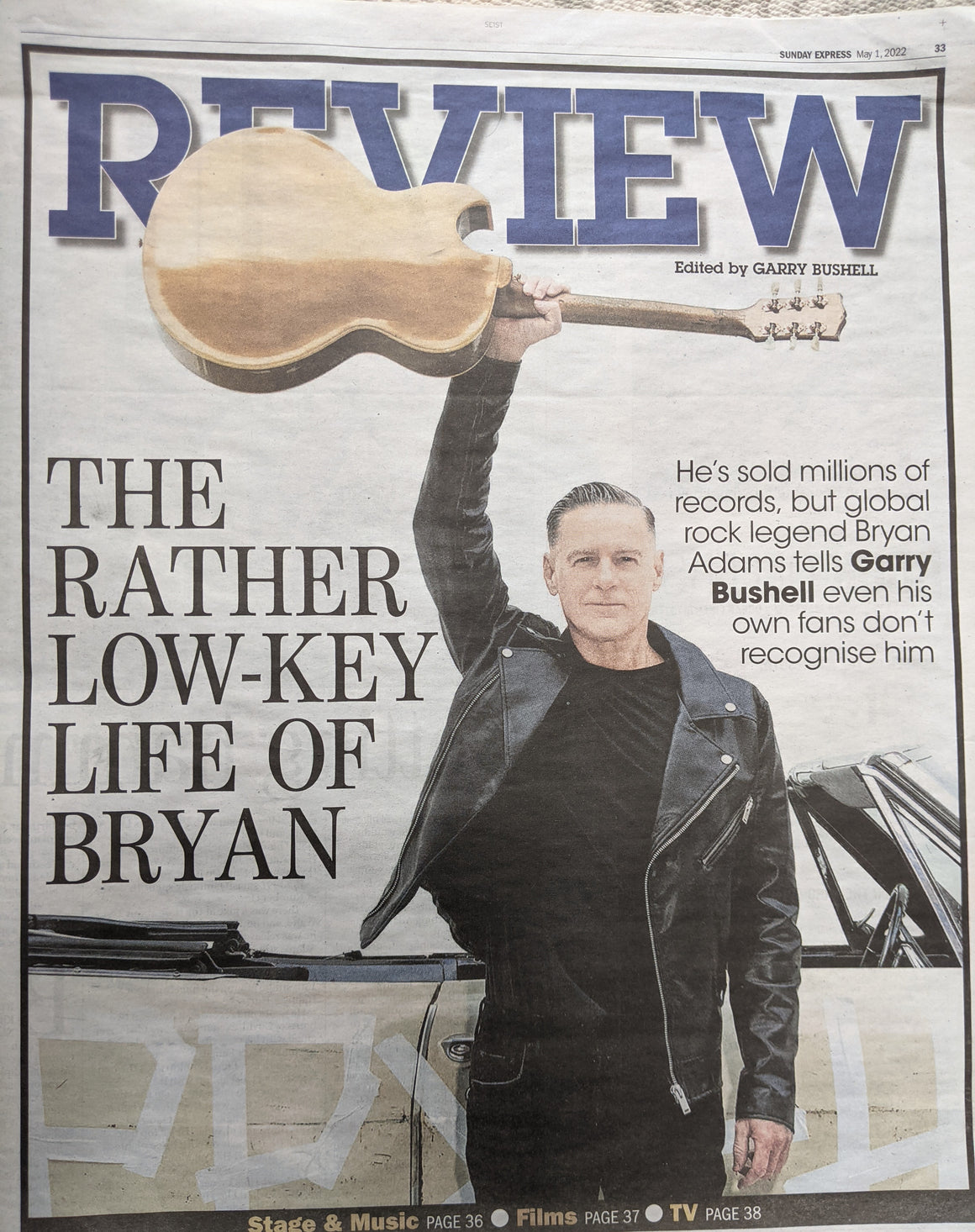EXPRESS REVIEW Supplement 01/05/2022 Bryan Adams COVER INTERVIEW
