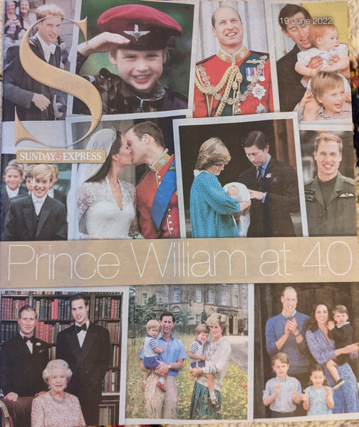 Uk S Express Magazine June 2022 Prince William At 40 Cover Princess D Yourcelebritymagazines 3869