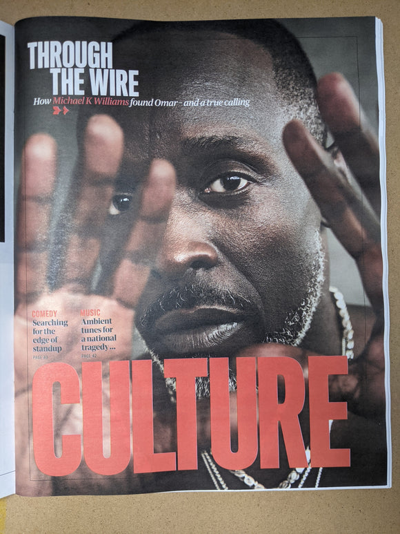 GUARDIAN Magazine 27/08/2022 MICHAEL K WILLIAMS The Wire Omar Little