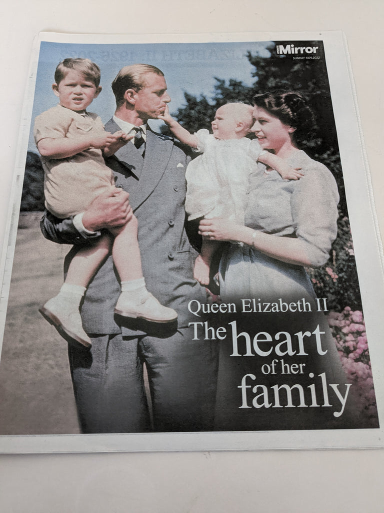 SUNDAY MIRROR 11/09 UK NEWSPAPER SUPP - QUEEN ELIZABETH II DEATH 1926-2022