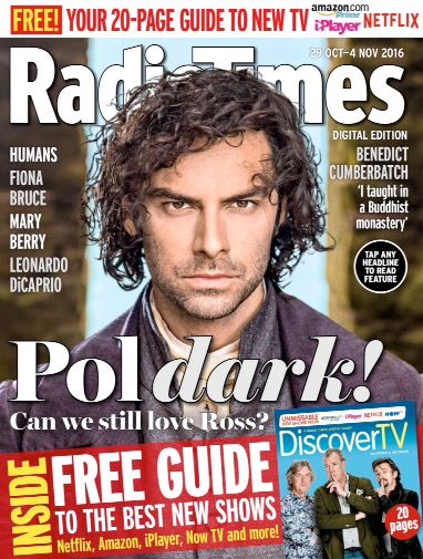 Radio Times Magazine 29 October 2016 Aidan Turner Poldark ...