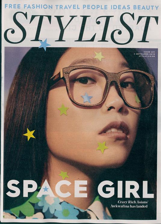 UK Stylist Magazine SEPT 2018: Crazy Rich Asians AWKWAFINA COVER STORY