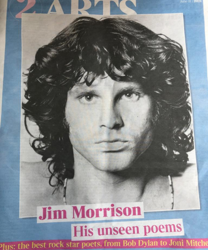 UK Times 2 Arts Supplement June 2021 The Doors Jim Morrison ...