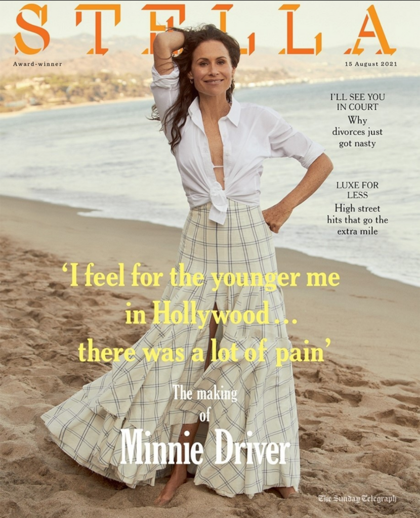 STELLA MAGAZINE August 2021: MINNIE DRIVER COVER FEATURE