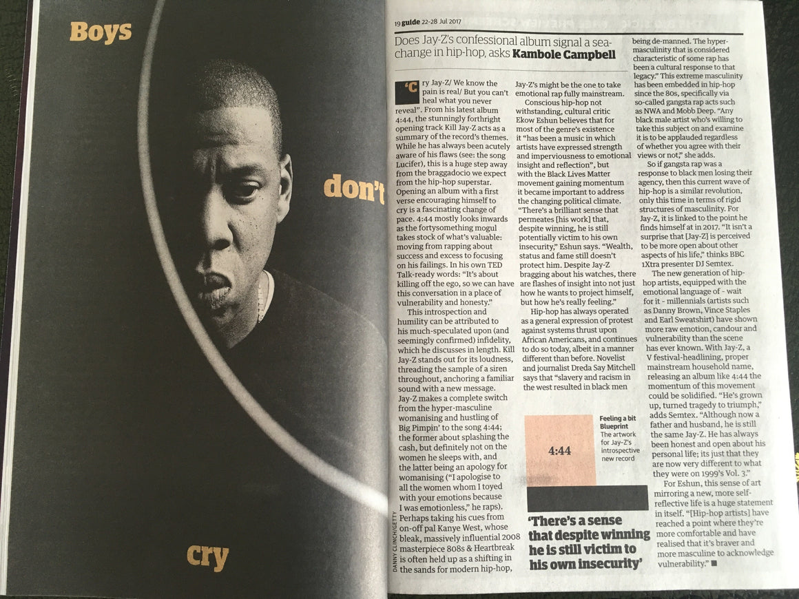 UK Guide Magazine 22 July 2017 Jay-Z interview