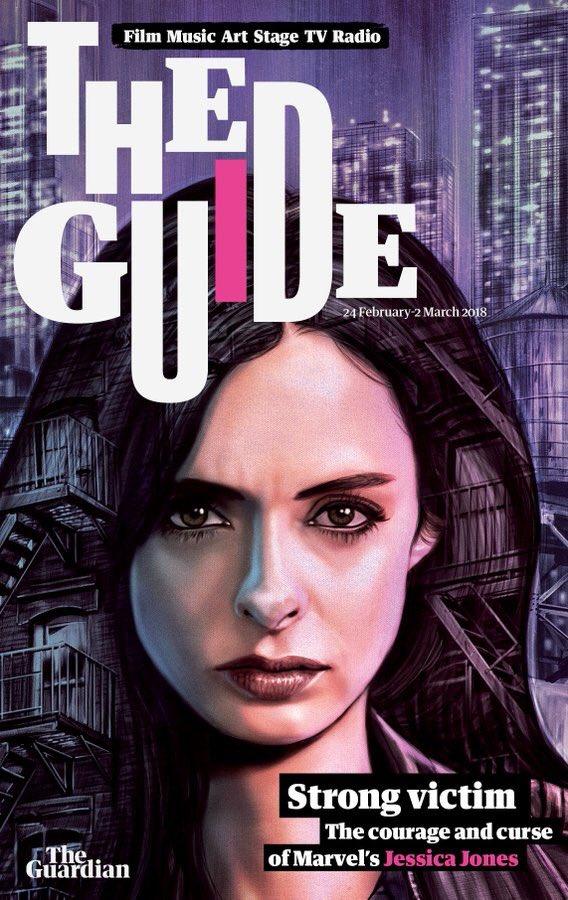 THE GUIDE Magazine - Jessica Jones - Krysten Ritter - February 2018