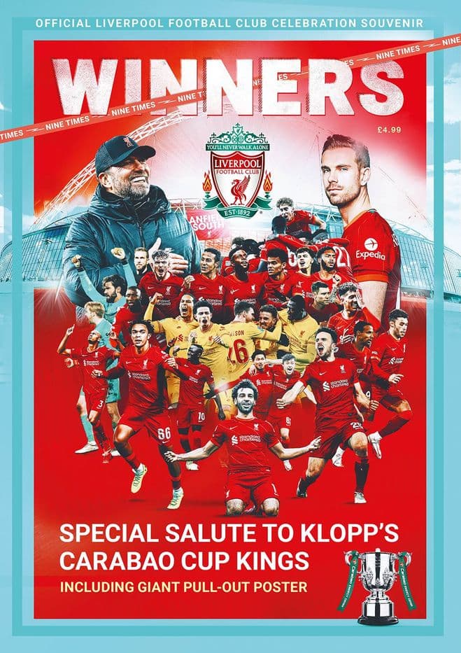 Liverpool FC Carabao Cup 2022 Winners Special Magazine