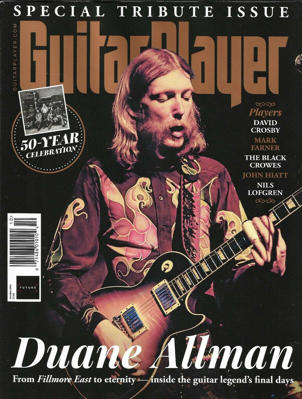 DUANE ALLMAN - GUITAR PLAYER MAGAZINE SPECIAL TRIBUTE ISSUE - OCTOBER 2021