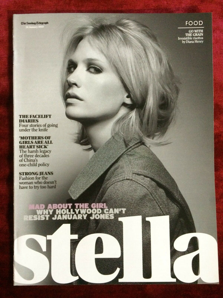 JANUARY JONES very rare UK STELLA magazine from 2010