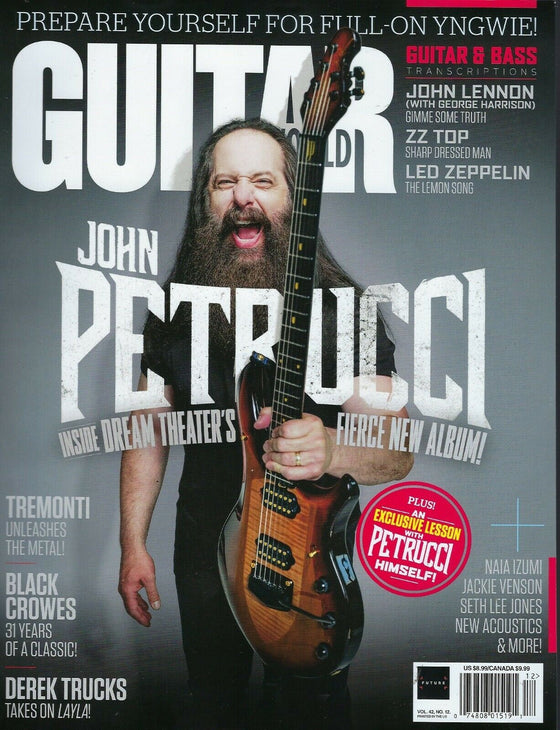 Guitar World Magazine December 2021 John Petrucci Dream Theatre (Pre-Order)