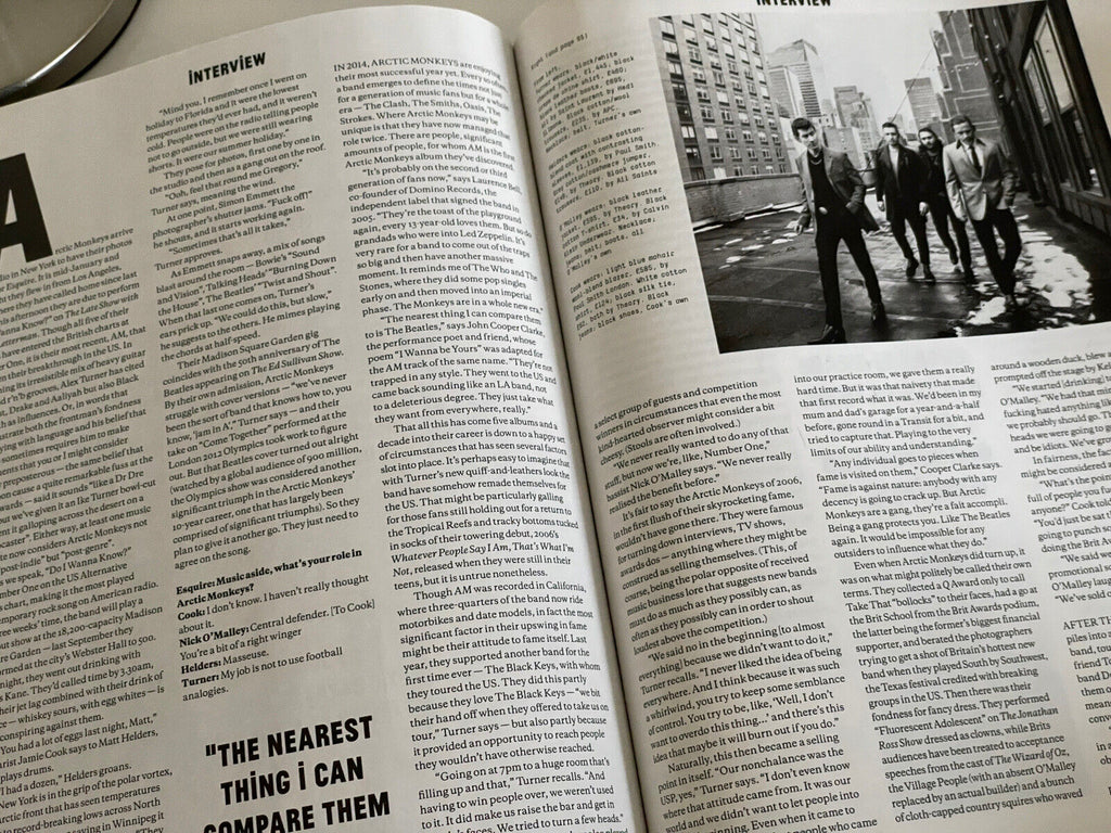 Esquire magazine - Arctic Monkeys Alex Turner cover (May 2014)