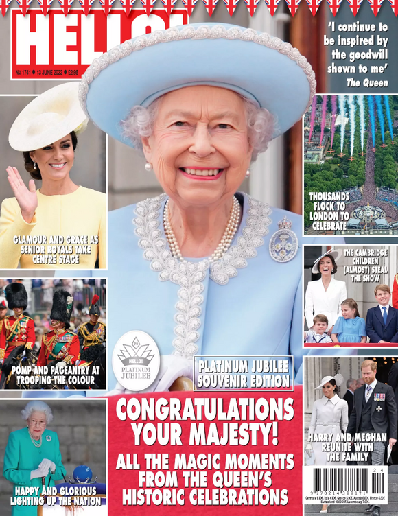 Hello! Magazine- 13th June 2022 #1741 - The Queen's Platinum Jubilee Special