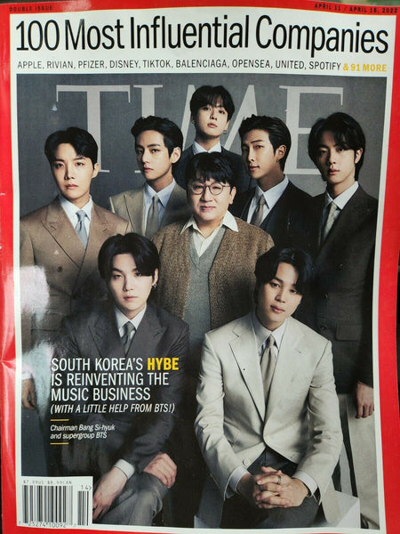 BTS - TIME MAGAZINE - APRIL 2022 - 100 MOST INFLUENTIAL COMPANIES NEW ...