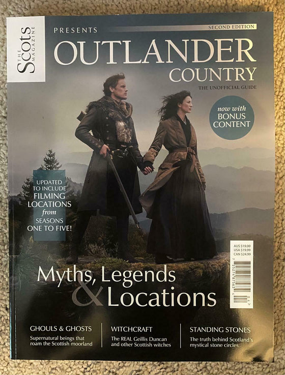 OUTLANDER COUNTRY Sam Heughan Caitriona Balfe Scots Mag BONUS CONTENT