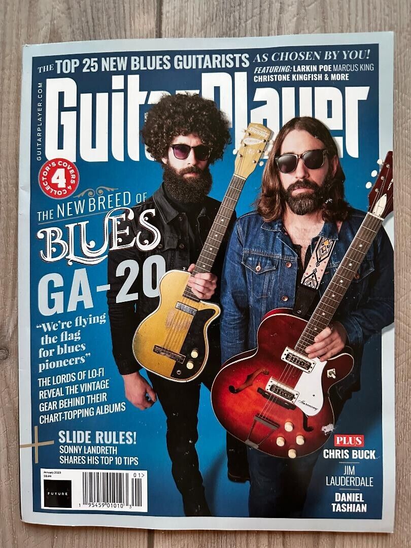 GUITAR PLAYER January 2023 NEW BREED OF BLUES GA-20 Chris Buck DANIEL TASHIAN