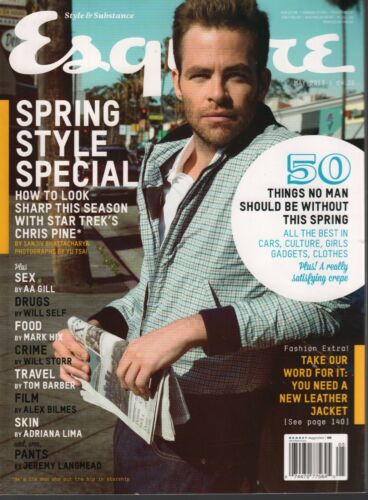 Esquire UK Magazine May 2013 Chris Pine