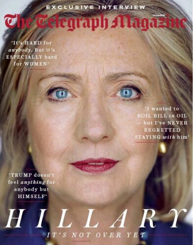 UK Telegraph Magazine June 2020: HILLARY CLINTON Laura Haddock ANDRE LEON TALLEY