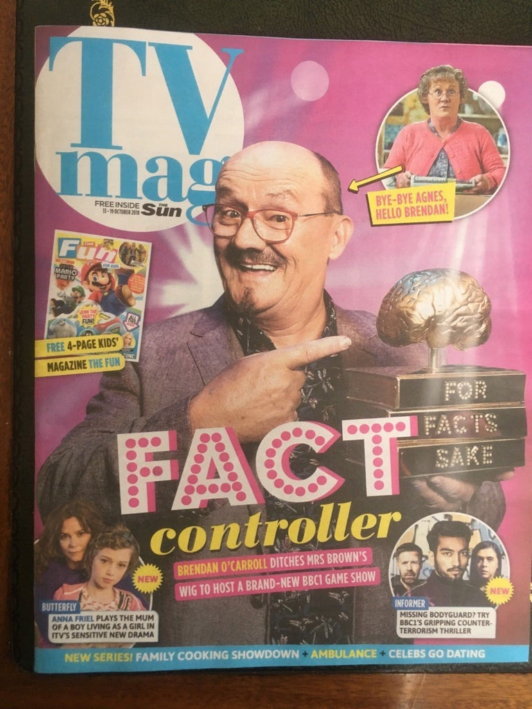 SUN TV Magazine 10/2018: Brendan O'Carroll David Tennant Dr Christian Jessen